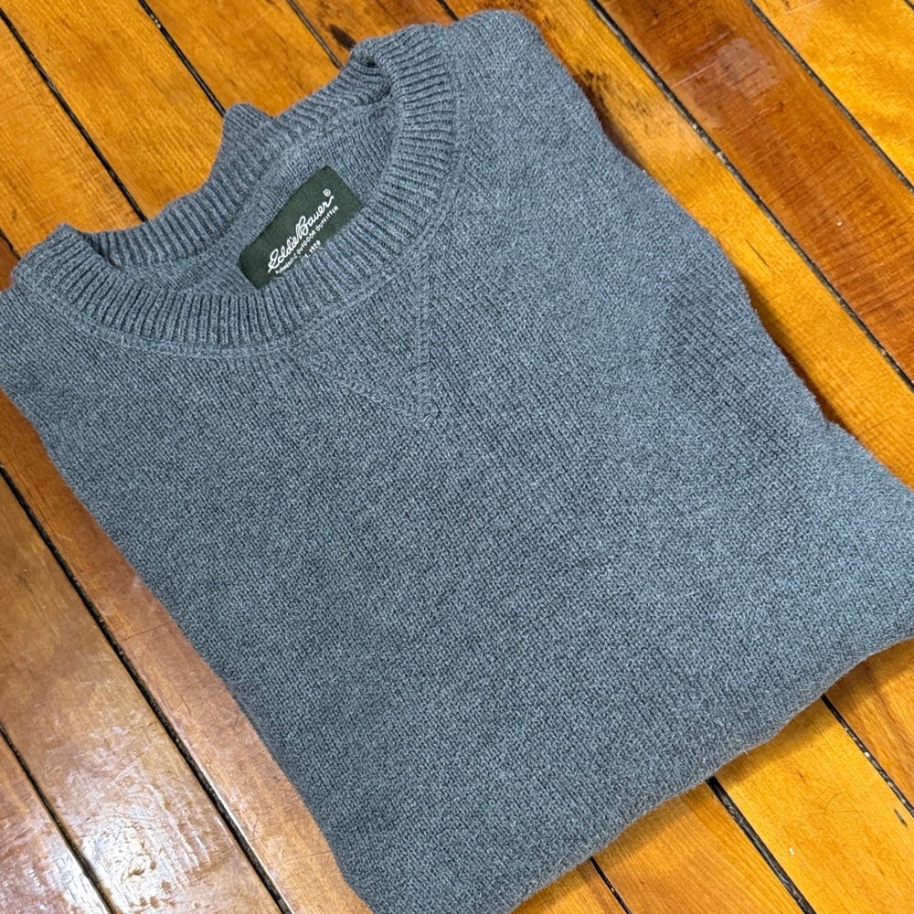 Eddie Bauer Vintage Crewneck Sweater, Gray